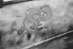 Bf109_E_Stab_II.JG_27_Stabswappen_Albion_lion_1941