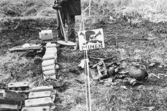 US_Army_Soldier_in_German_Mine_Field_in_Normandy_France_1944