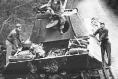 Pilots_of_366th_FG_inspect_Panther_they_KO_1944