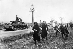 German_Panzer_IV_Tank_And_Refugees_Invasion_Of_Yugoslavia_1941
