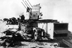 German_quad_20mm_anti-aircraft_gun_on_SdKfz_7_Halftrack_Eastern_Front